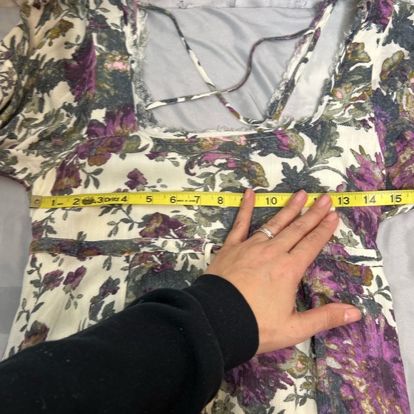 Free People Heart of Gold Watercolor Floral Dress - Picture 10 of 14